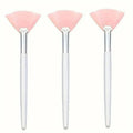 3/6/12 Pieces Facial Fan Mask Brushes Soft Mask Brush Applicator Esthetician Facial Mask Brushes For Women Girls Cosmetic Tools