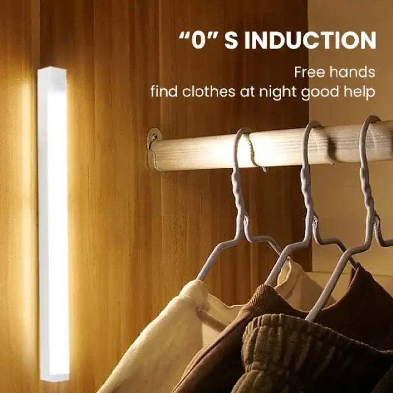 Wireless LED Night Lights Motion Sensor Lights Closet Kitchen Night Lights Bedroom Detector Light Cabinet Staircase Backlit