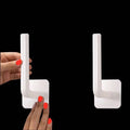 2Pcs No Hole Multifunctional Hooks Lazy Rag Hangers Kitchen Wall Mounted Paper Towel Organiser