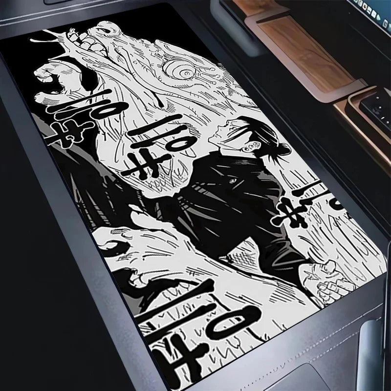 Mouse Pad Jujutsu Kaisen Geto Non-Slip Large Gaming Rubber Mouse Computer Keyboard Mats Game player accessories PC carpet XL XXL