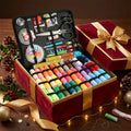 Portable Home Sewing Kit Complete Set With Threads Needles Scissors