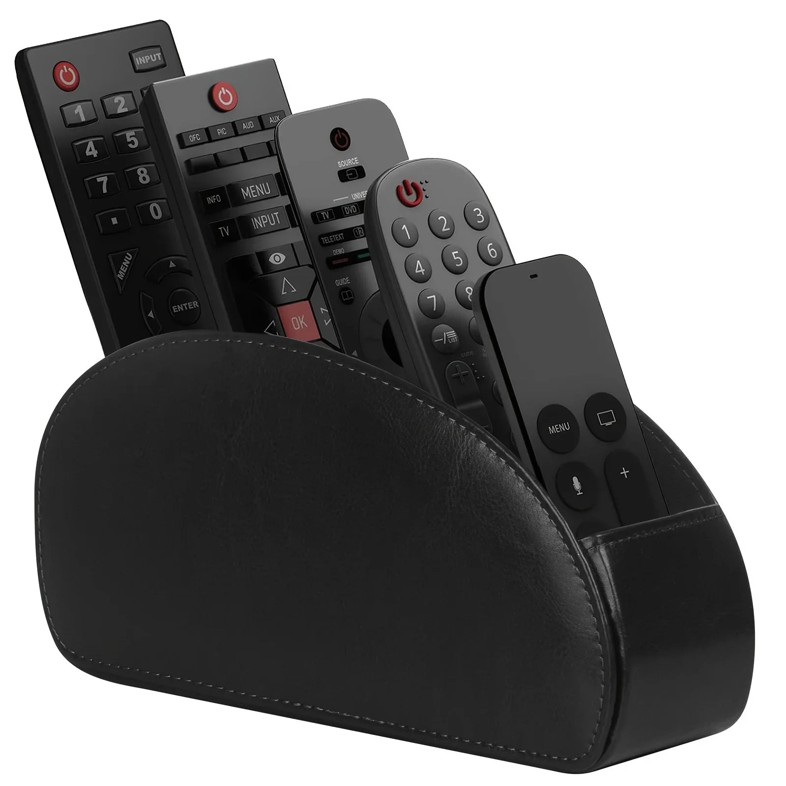 Remote Control Holder with 5 Compartments Remote Control Box for Desktop Storage Media Player Heater Controllers