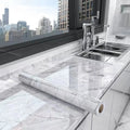 55cm Marble Self Adhesive Wallpaper Vinyl Contact paper PVC Waterproof Wall Stickers For Livingroom Kitchen Home Decor Film  ﻿