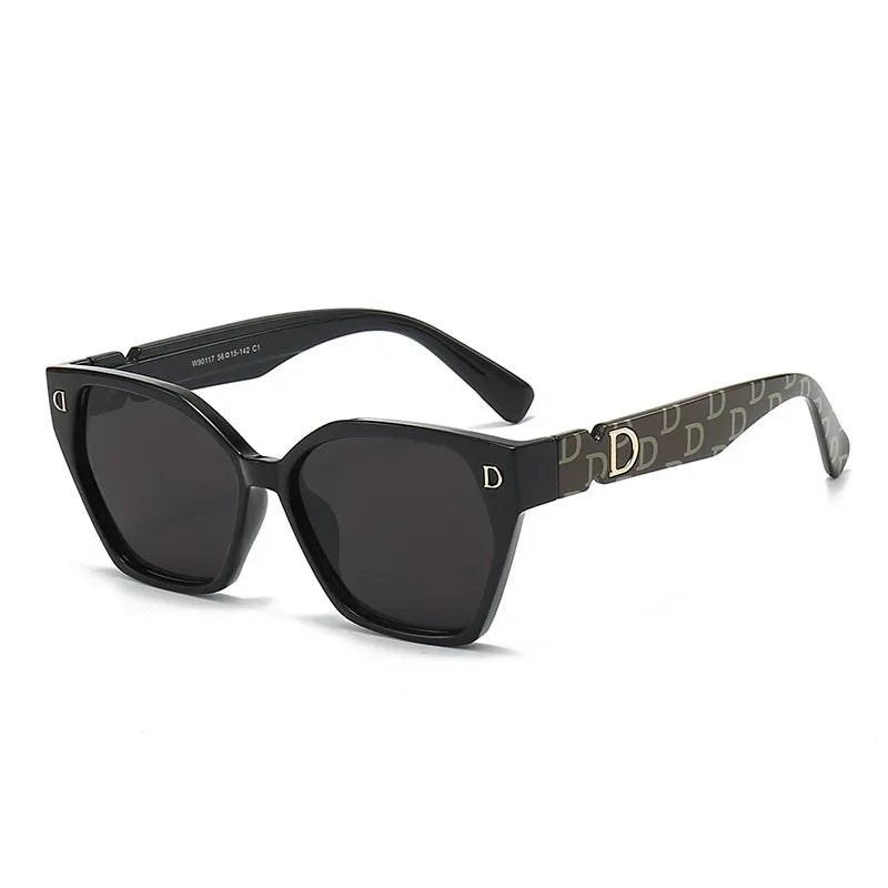 New Fashion Luxury Brand Women Sunglasses For Men Stylish Cateye Female Sun Glasses Trend Shades Glamour Eyewear Jewelry Mask