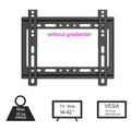BEISHI Universal TV Bracket Low Profile TV Wall Mount Fixed for Most 40"-85" Flat/Curved TVs with Max VESA 600X500mm Up to 70kg