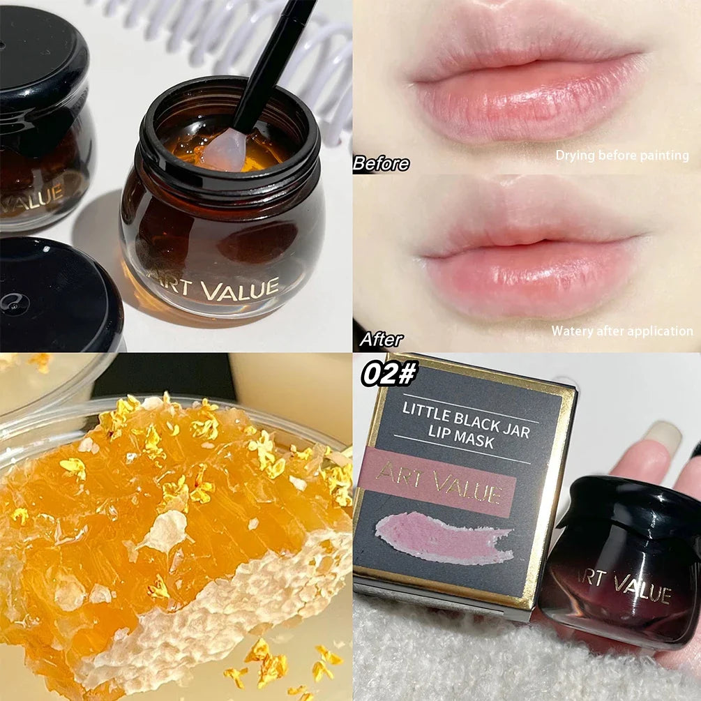 Lip Care Mask Sleeping Day And Night Moisturizing Fade Lip Lines Nourishing Lip Balm Hydrating Repair Anti-Chapped Lips Cosmetic