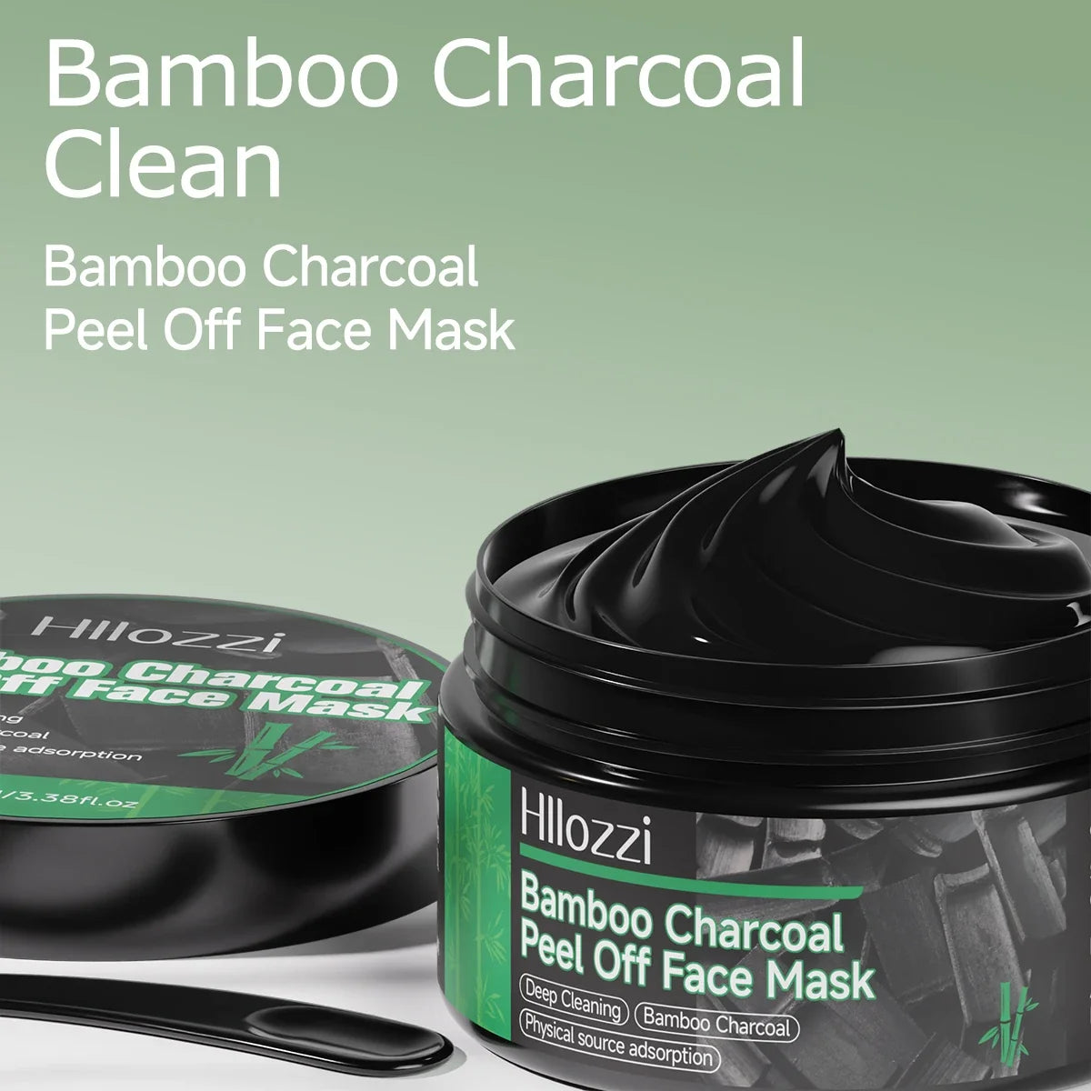 100ml/3.38fl.oz Bamboo Charcoal Peel Off Face Mask - Deep Cleansing, Purifying, Pore Refining, Unisex Care