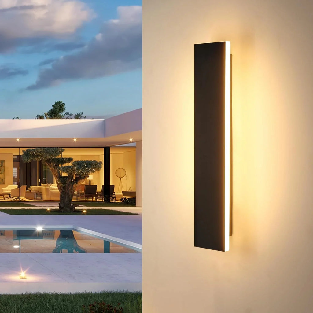 LED Long outdoor wall lamp IP65 Waterproof wall light Aluminum Light Garden Villa porch Sconce Light 110V 220V Sconce Luminaire