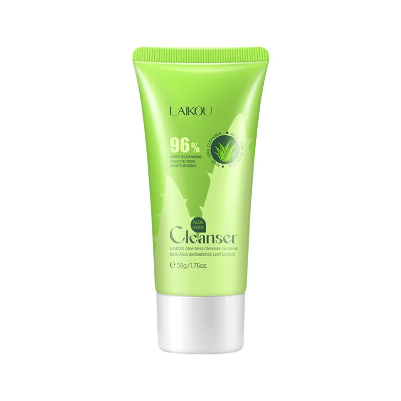 LAIKOU 96% Aloe Vera Cleanser Soothing Facial Wash Remove Acne Marks 50g