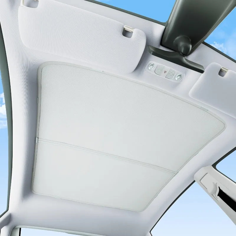 Sunshade Roof for Tesla Model 3/Y (No Gaps No-Sag)Heat Insulation Foldable Roof Glass Sun Shade car window shade car sun