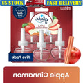 Apple Cinnamon PlugIns Scented Oil Refills 5 Pack Air Freshener Essential Oil Infused Wall Plug In Home Fragrance 60 Days