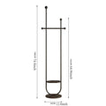 Stand Portable Clothes Rack Bedroom Floor Holder Clothes Hanger Hat Rack Home Modern Perchero De Pie Clothing Store Furniture