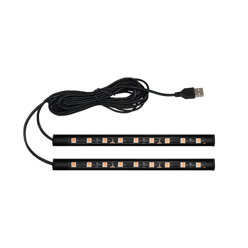 Neon 18 LED Car Interior Ambient Foot Light | USB Auto Atmosphere Decorative Lamp