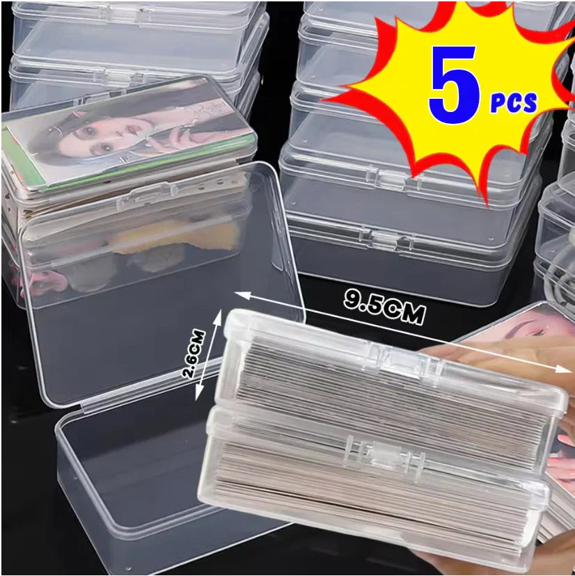 3/5/10Pcs Plastic Boxes Playing Cards Container Storage Case Packing Poker Game Card Box Board Games Card Organizer