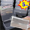 3/5/10Pcs Plastic Boxes Playing Cards Container Storage Case Packing Poker Game Card Box Board Games Card Organizer