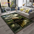 3D Pirate Ship Boat,Sailboat,Barque Carpet Rug for Home Living Room Bedroom Sofa Doormat Decor,kids Area Rug Non-slip Floor Mat