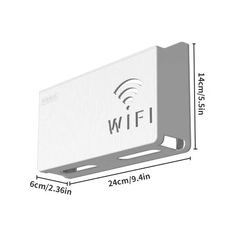 Home Router Storage Box, Wireless WIFI, TV Set-Top Box Wall Mounted Storage Rack, For Living Room, Bedroom Sorting Storage