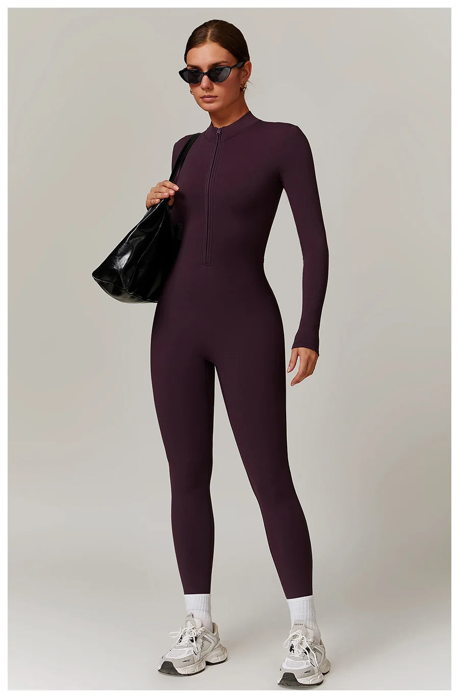Zipper Workout Jumpsuit Sports Overalls Women Gym Clothing Running Long Sleeves Fitness Gym Tracksuit Short Sportswear Yoga Set
