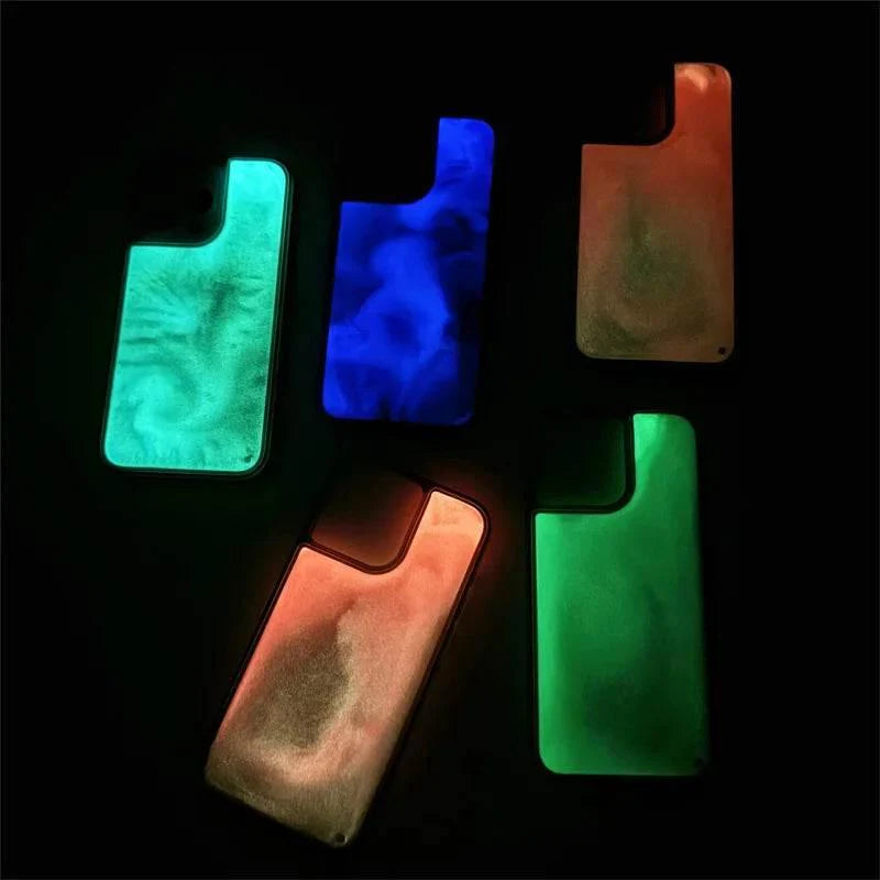 Luminous Flowing Sand Phone Case for iPhone 15 14 13 Pro Max