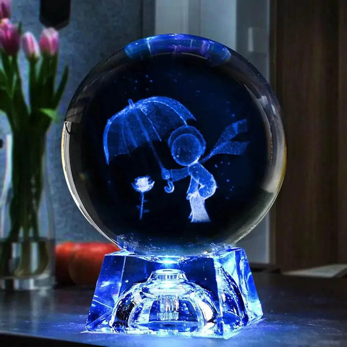 3D LED Crystal Ball Collectible