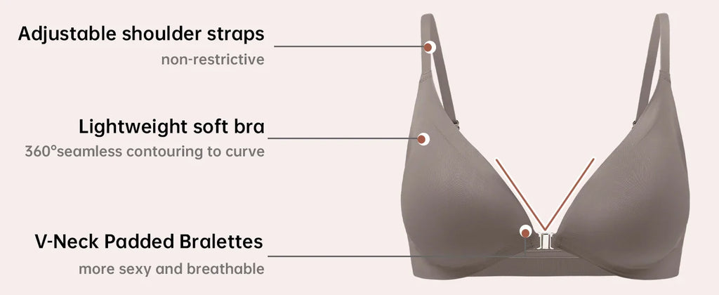 7pcs Bra and Panty Set Women's Lingerie Seamless Push-Up Wireless Bras with Removable Padding Basic Everyday T-Shirt Lingerie
