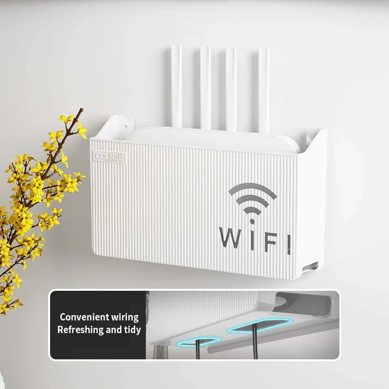 Home Router Storage Box, Wireless WIFI, TV Set-Top Box Wall Mounted Storage Rack, For Living Room, Bedroom Sorting Storage