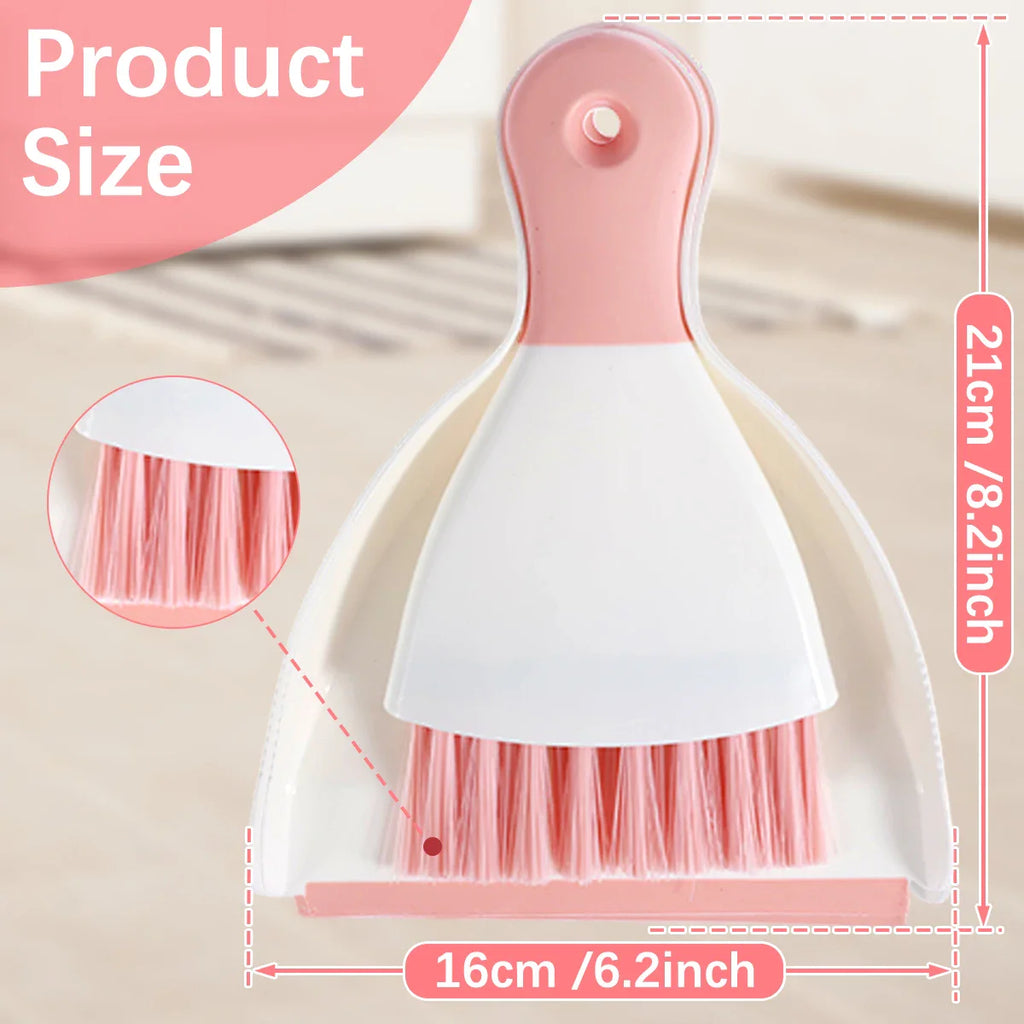 Mini Dustpan And Brush Set Desktop Cleaning Kit For Office Desk