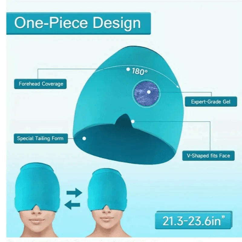 Single Layer Migraine Relief Cap Gel Ice Cap