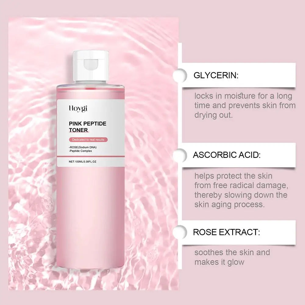 100ml Rose Essence Toner For Glowing Skin Soothing Moisturizer Deep Nourishing Brightening Facial Water Lotion With Hydrating