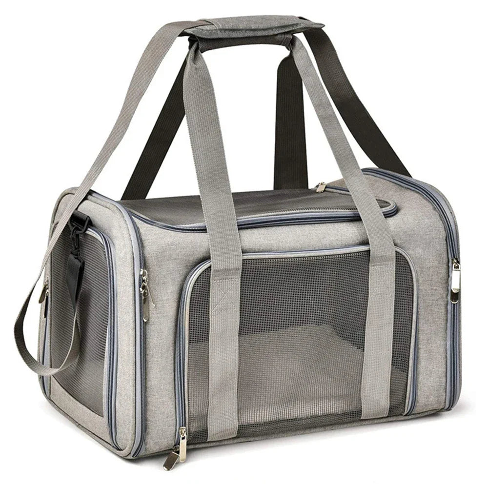 1PC Cat, Dog Carrier for Small Medium Cats Puppies up to 15 Lbs, Collapsible Travel Puppy Carrier