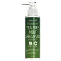 Tea Tree Mint Shampoo Natural Essence Revitalizes Hair. Dense Foam Cleansing. Strengthens and Smoothes. Adds Volume Shine.