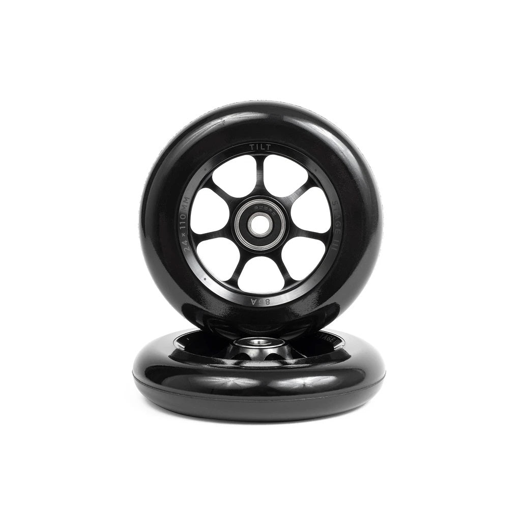 Tilt Durare Spoked Wheels 24x110mm - Black (Pair)
