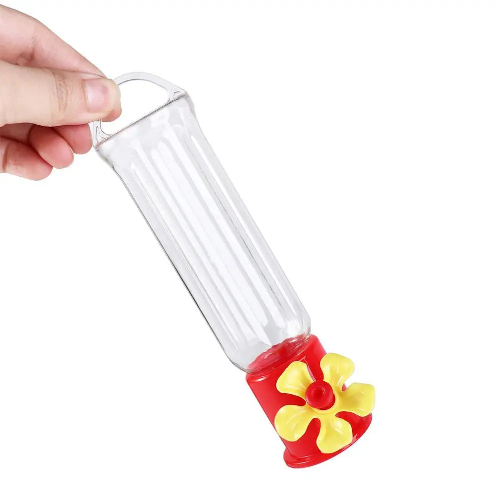 Portable Hummingbird Feeder Bottle With Hanging Wires Leakproof Plastic
