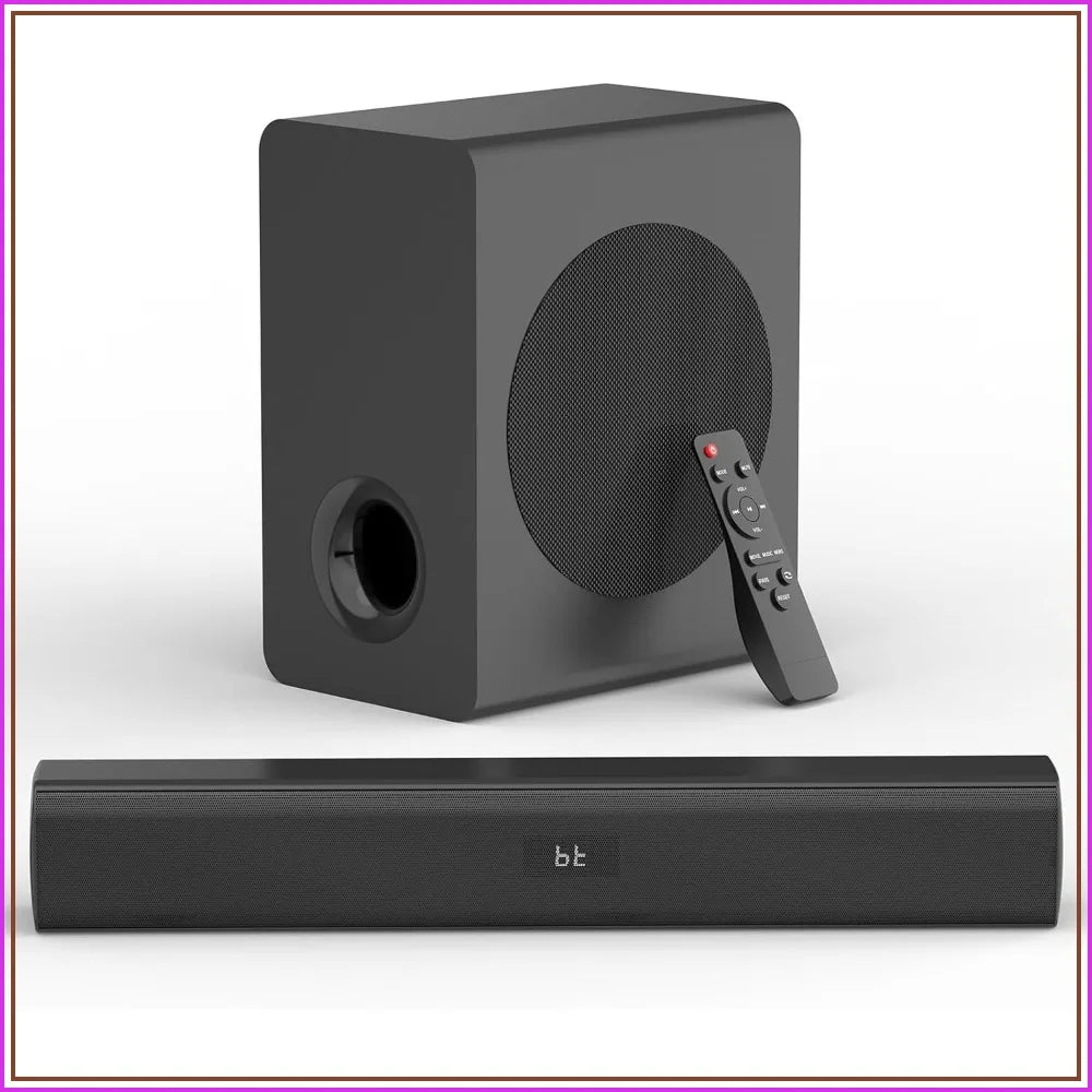 Wireless Sound Bar With Subwoofer 2.1Ch Home Theater HDMI ARC