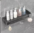 Bathroom Storage Rack Kitchen Organizer Shelf Black Shelves Corner Frame Iron Shower Punch Free Mounted Caddy Rack