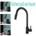 Black  Kitchen Faucet Pull Out Brushed Nickle Stainless Steel Kitchen Mixed Tap Kitchen Sink Tap