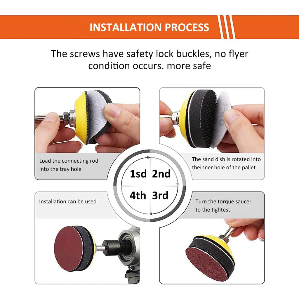 2 Inch Sanding Disc 80-3000 Grit Alumina Sanding Pad Drill Grinder Rotary Tools Accessories Quick Change Sanding Sheet for Metal