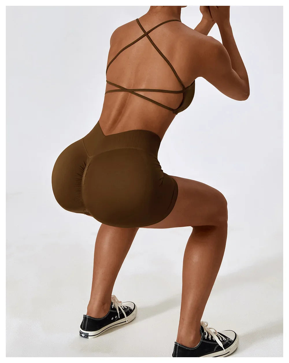 Yoga Shorts Women Gym Outfit Scrunch Butt Fitness Workout High Waist Leggings Gym Clothes For Women Cycling Shorts Sports Shorts