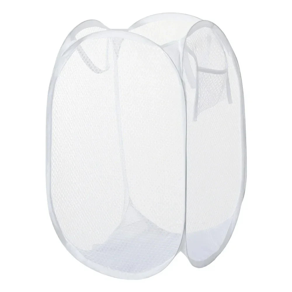 Dirty Clothes Basket Skeleton Ventilated Foldable Easy Storage Portable Large Capacity Clothes Basket