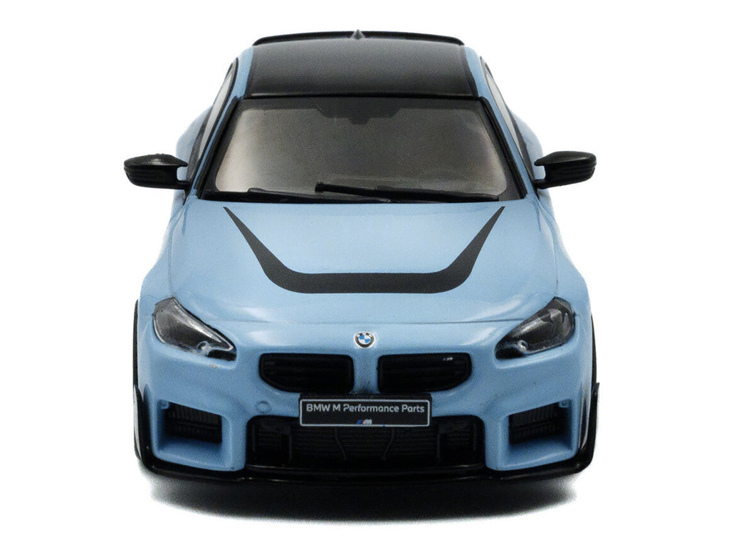 2023 BMW M2 M Performance Zandvoort Blue with Black Top 1/43 Diecast Model Car by Solido