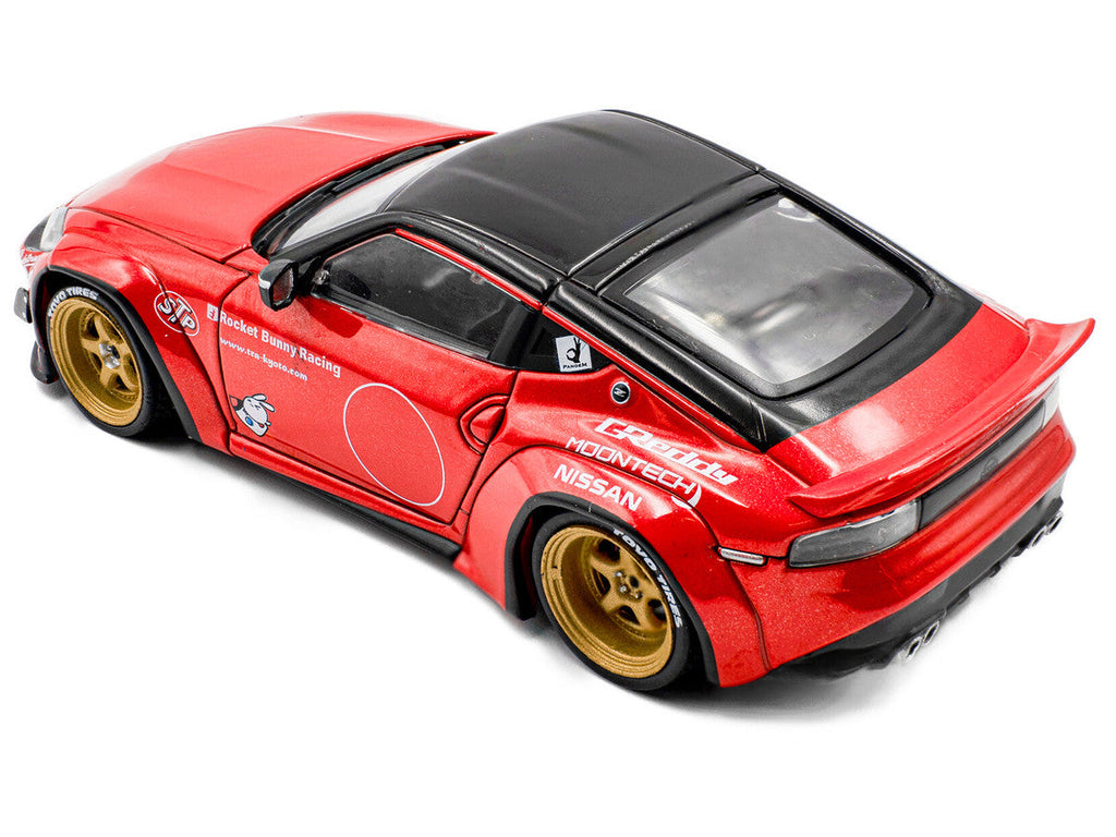 2022 Nissan Pandem Fairlady Z RHD (Right Hand Drive) Red Metallic with Black Top 1/43 Diecast Model Car by Solido
