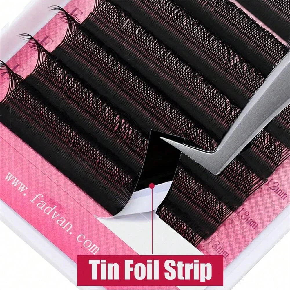 FADVAN YY Shape 6-15mm Lashes 2D 0.07/0.05mm Faux Mink C/D Curl Natural Soft Brazilian Premade Volume Fan Eyelashes Extension