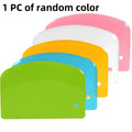 Polychrome Plastic Scraper Cake Cream Scraper Flour Dough Cutting Knife Intestine Powder Scraper Kitchen DIY Tools Baking Tools