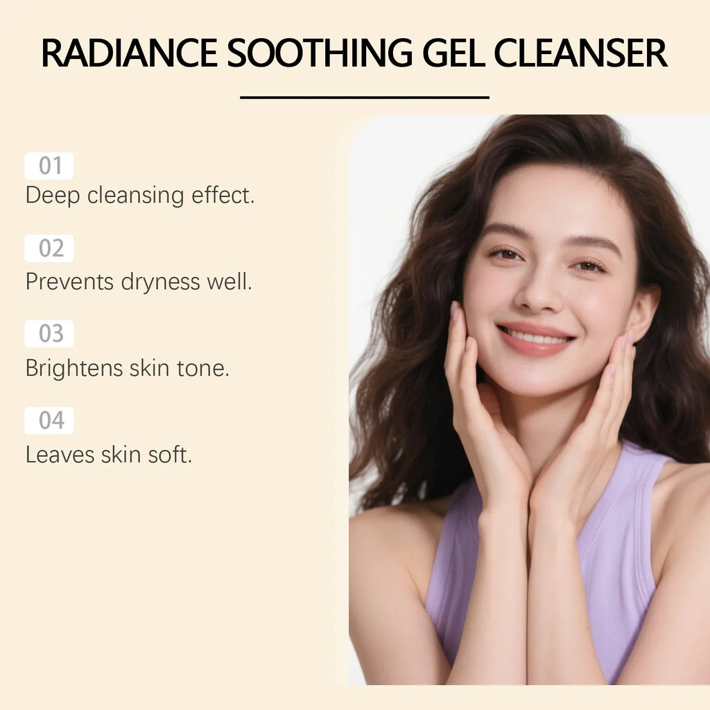 Kojic Acid Nicotinamide Gel Cleanser Face Wash Cleansing Pores Oil Control Smooth Skin Brightening Moisturizing Facial Cleanser