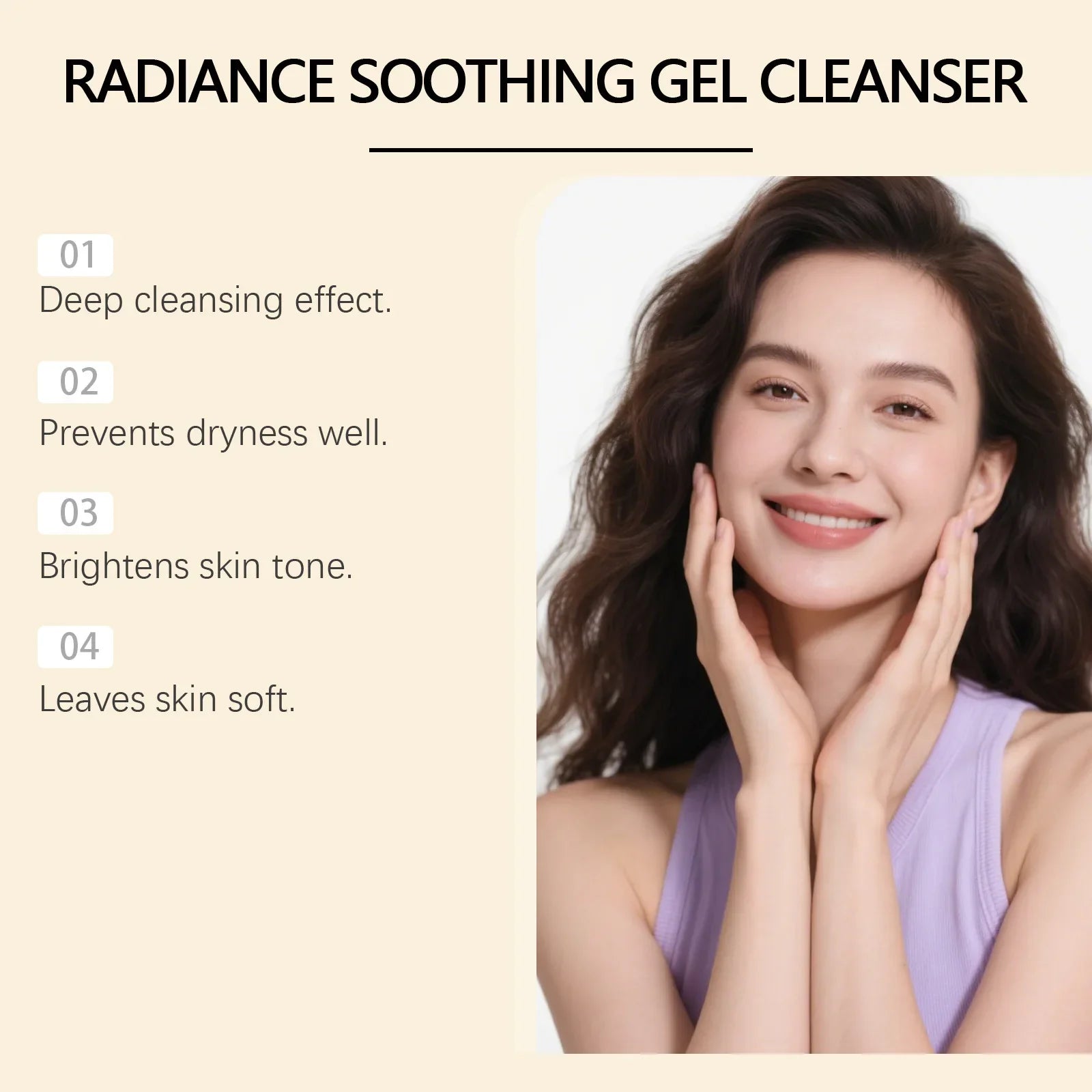 Kojic Acid Nicotinamide Gel Cleanser Face Wash Cleansing Pores Oil Control Smooth Skin Brightening Moisturizing Facial Cleanser