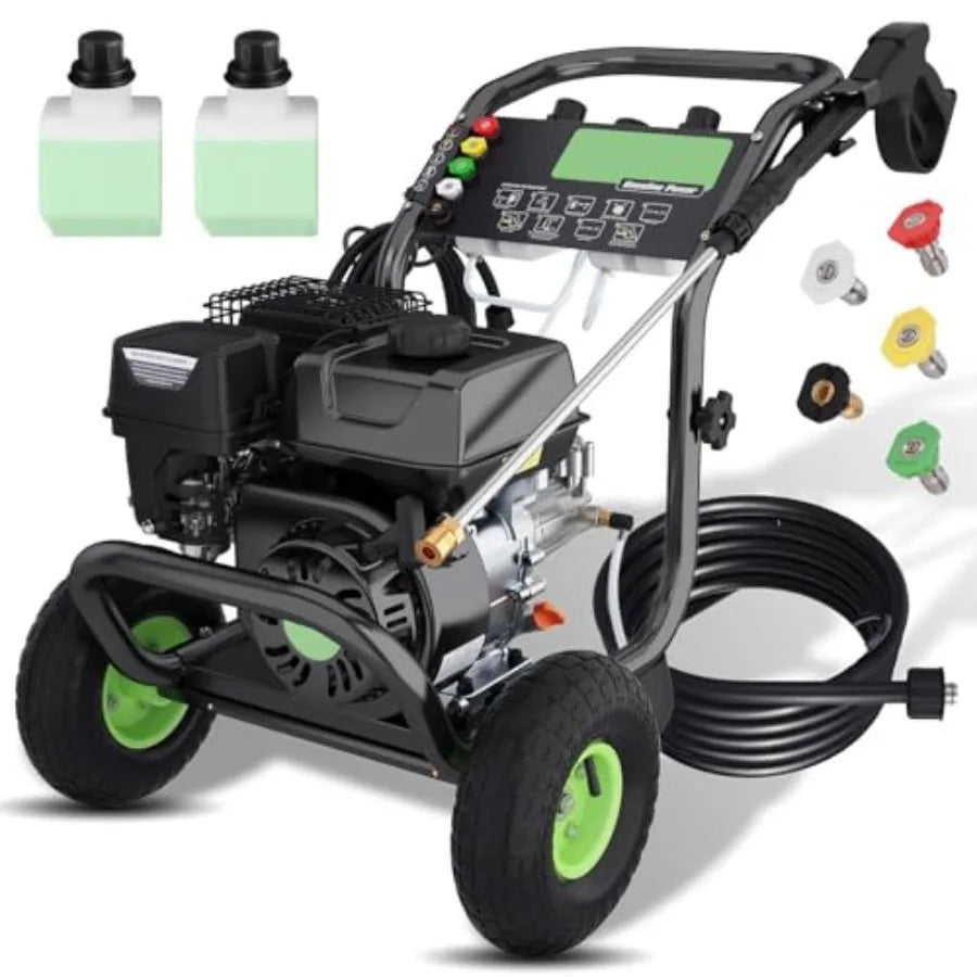 Commercial Gas Pressure Washer 4200 PSI 4 GPM Foam Bottle