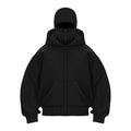 Plain Design Hooded Zip Up Sweatshirt for Men Women Autumn Winter Ins Style Couple Matching