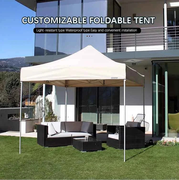 3x3m Pop-Up Waterproof Garden Gazebo - Heavy Duty Folding Event Tent