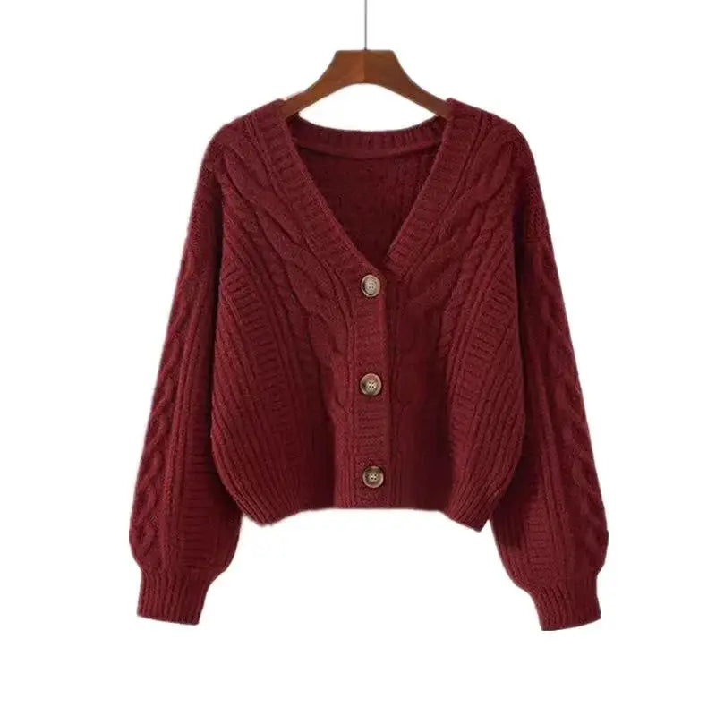 Autumn Winter Fashion Cardigan Sweater Women Knitted Coats Female Solid Long Sleeve Casual Knit Jacket Cardigans Tops Knitwear