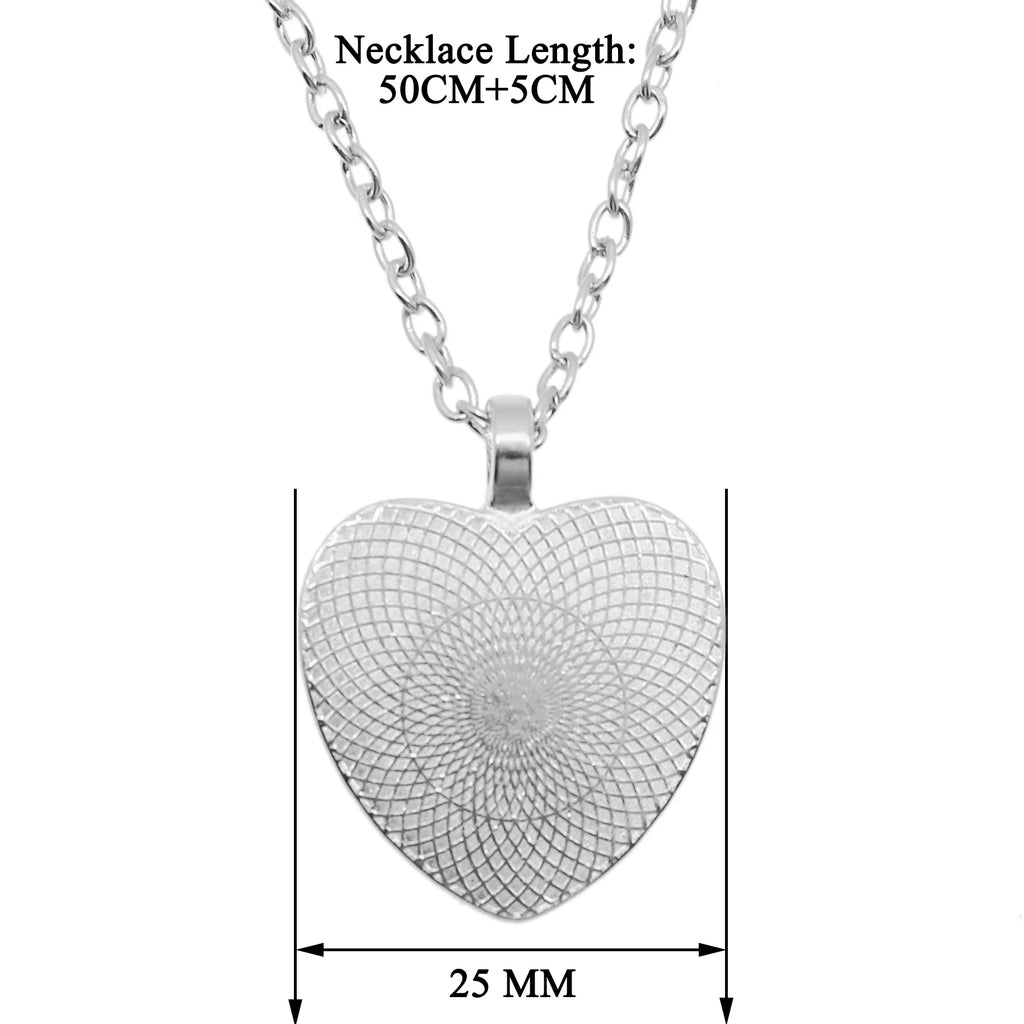 Personalized Custom Heart Photo Pendant Necklace | Gift for Family
